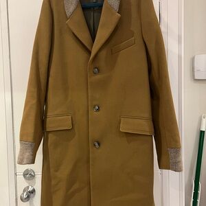 Men's Tan Wool Coat